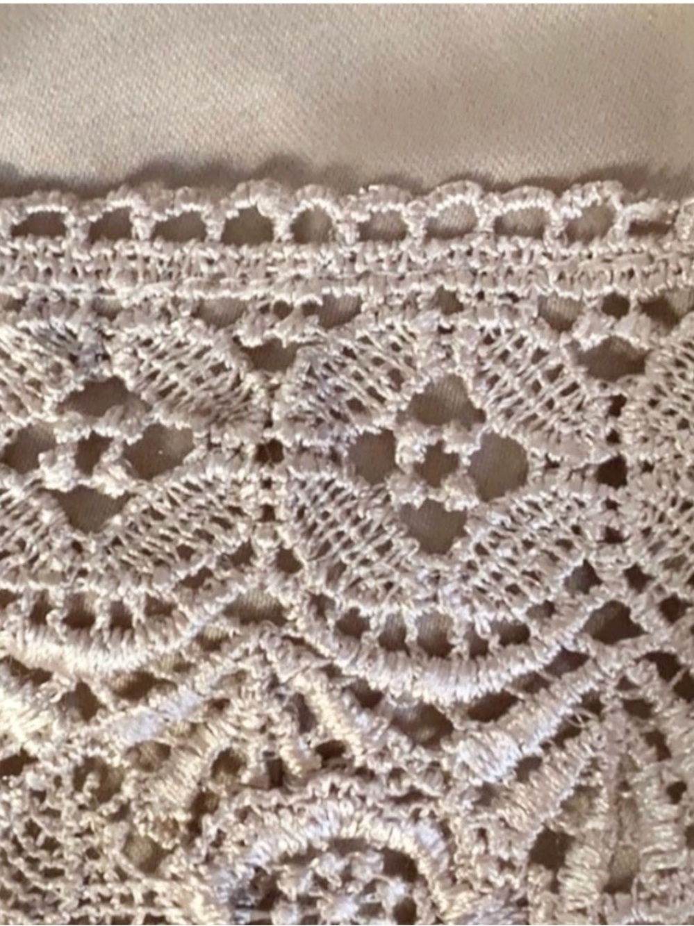 Sans Souci Cream Lace Mini Skirt | Size Small | Boho Chic - Picture 3 of 4